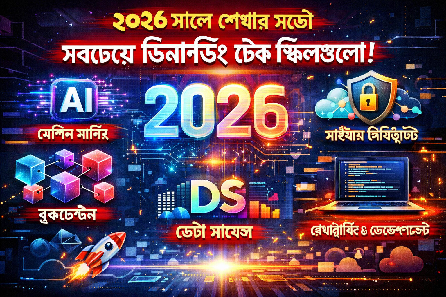 ২০২6 সালে শেখার মতো সবচেয়ে ডিমান্ডিং টেক স্কিলগুলো